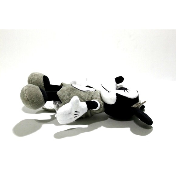 Disney Minnie Mouse Black White Grey Cat Halloween Plush Stuffed Animal 9 Inch - Picture 4 of 9